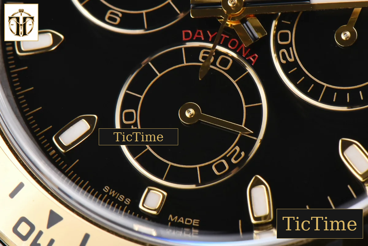 Daytona 116503 40mm Clean Factory YG/SS Black Dial Lume Marker YG/SS Bracelet SH4130 — foto 8