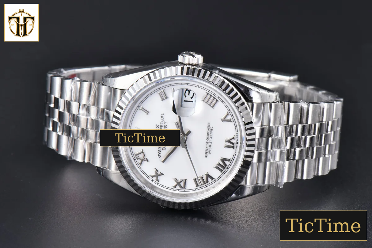 DateJust 904L 36mm VSF White Dial Roma Marker Jubilee VS3235 — foto 8