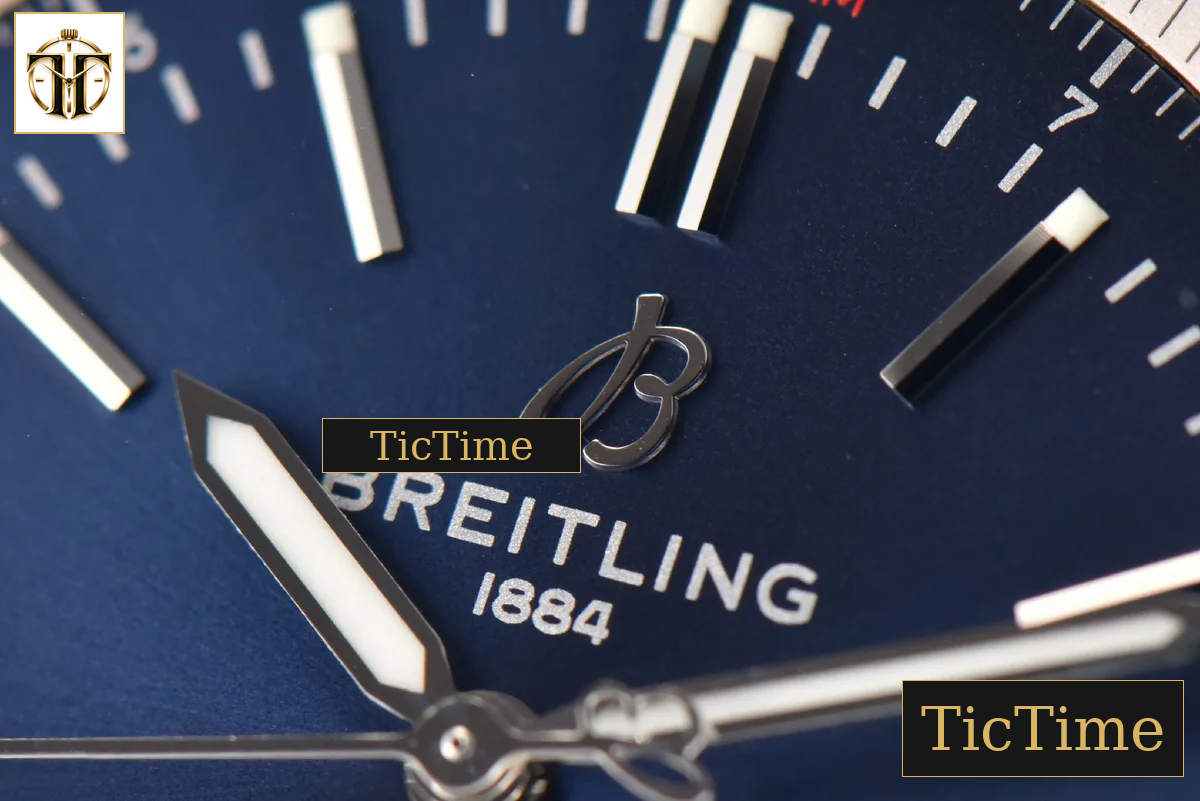Navitimer 41mm V7F Blue Dial Blue Leather Strap A2824 — foto 5