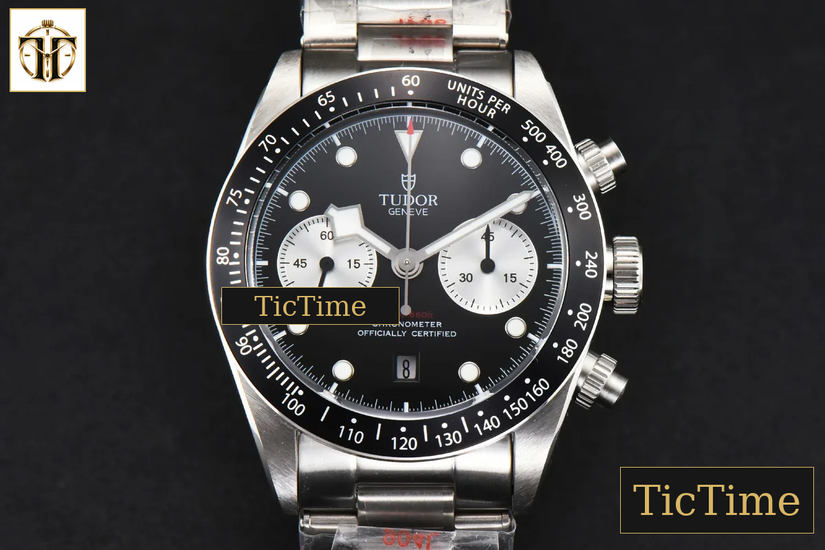 Black Bay Chrono 41mm TWSF Black Dial SS Bracelet A7750 — foto 2