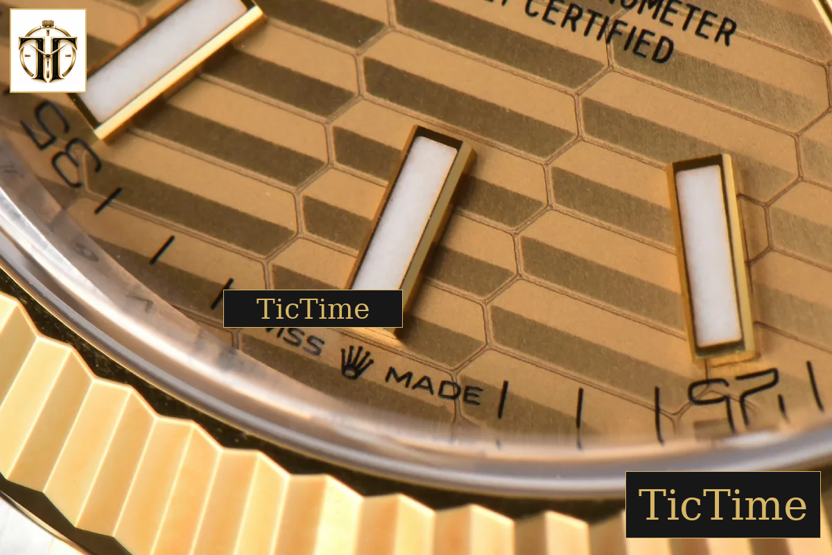 DateJust 126333 41mm Clean Factory YG/SS YG Motif Dial Oyster Bracelet VR3235 — foto 8