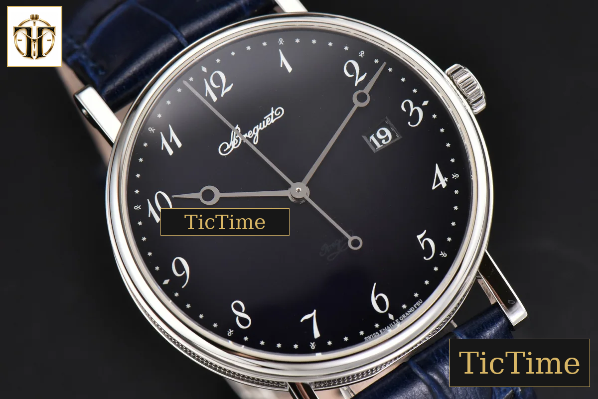Classique 5177 38mm LTF Black Dial Digital Marker Blue Leather Strap MY9015 — foto 11
