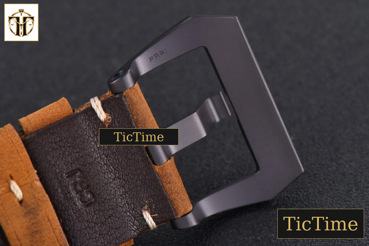 Radiomir PAM505 45mm VSF Black Seal Brown Dial Leather Strap P9000 — foto 24