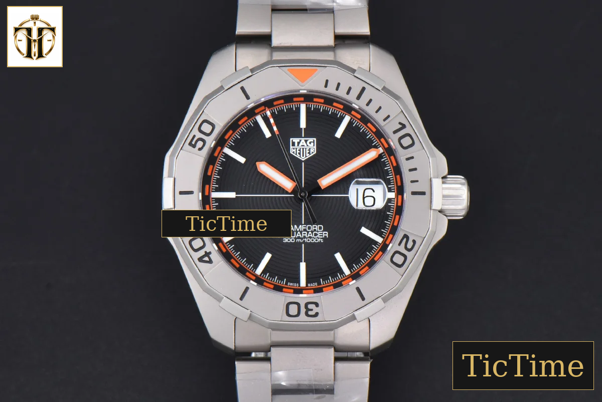 Aquaracer Bamford 43mm OF Black/Orange Dial SS Bracelet — foto 2
