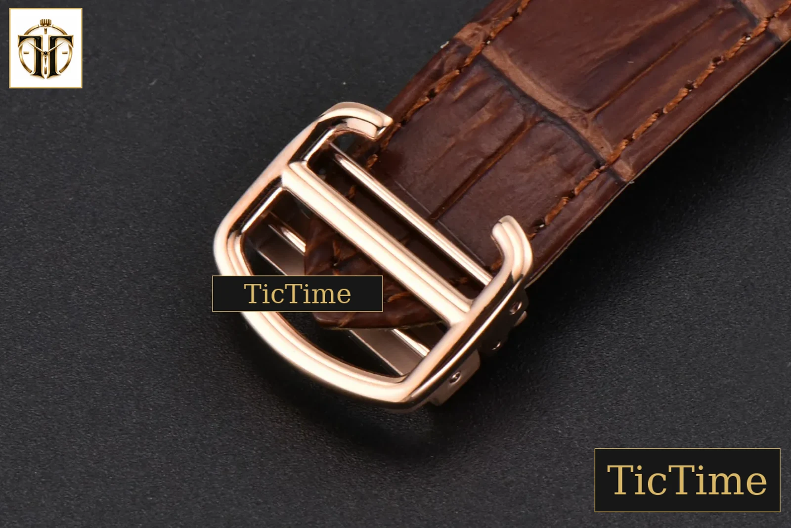 Drive de Cartier 40mm APS RG Gray Dial Brown Leather Strap A23J — foto 25