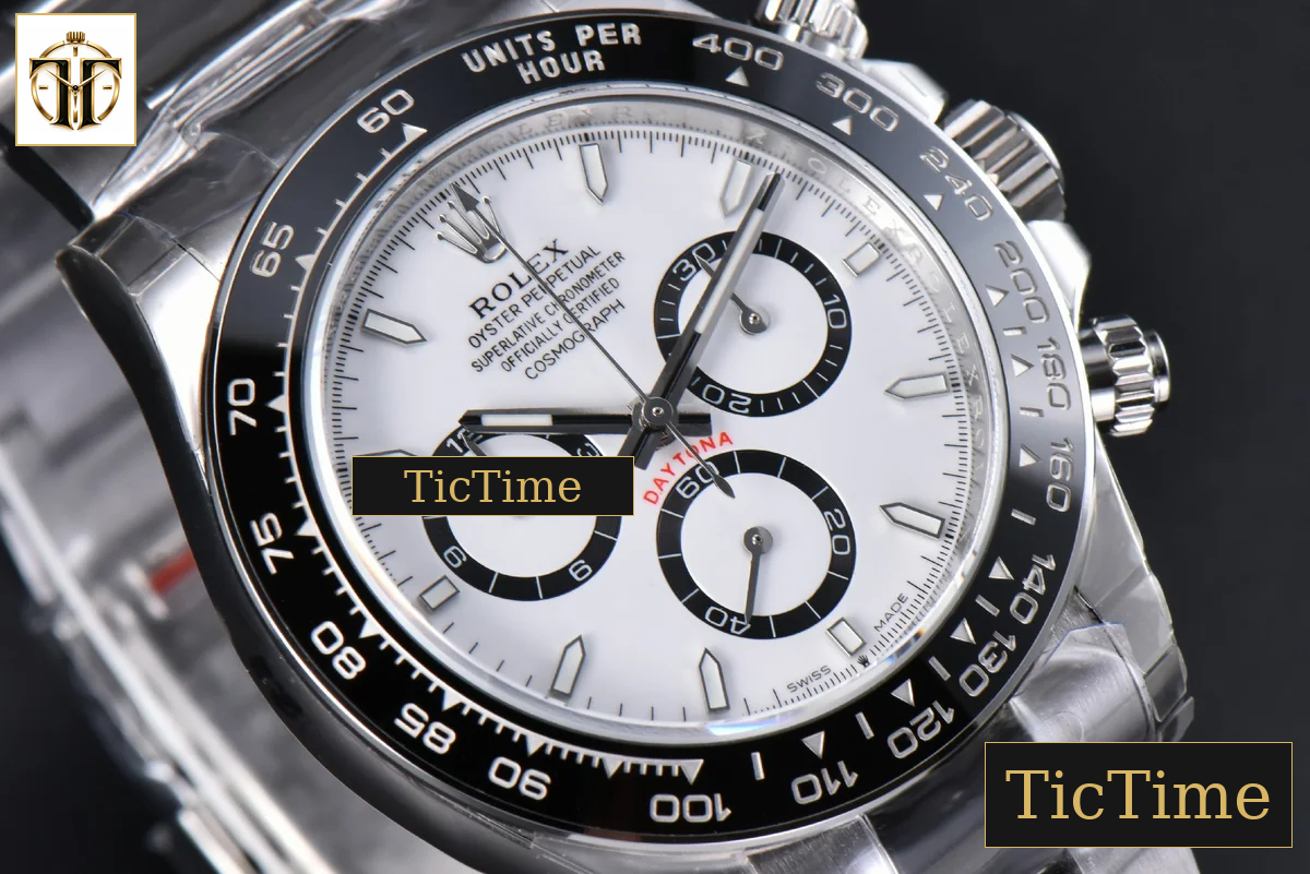 Daytona 904L Steel 126500 40mm APSF White/Panda Dial SS Braclet SH4131 — foto 19