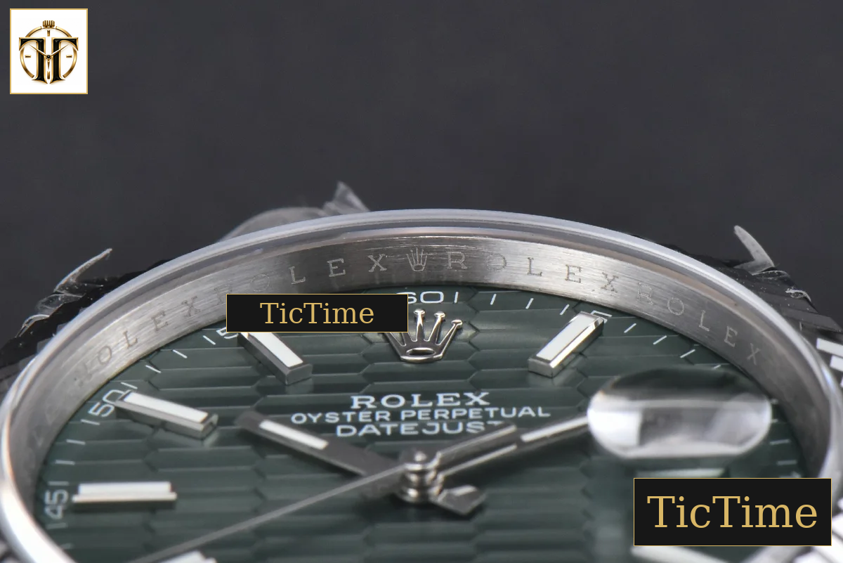 DateJust Mint 126334 41mm BPF Green Motif Dial Jubilee Bracelet A2824 — foto 13