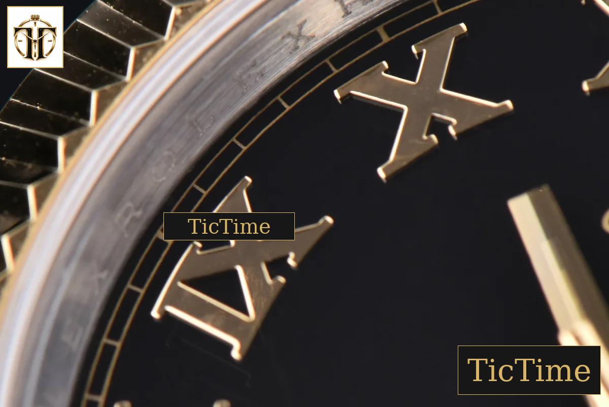 Datejust 41mm GMF YG/SS Black Dial Roma Marker Fluted Bezel Jubille Bracelet VR3235 — foto 7