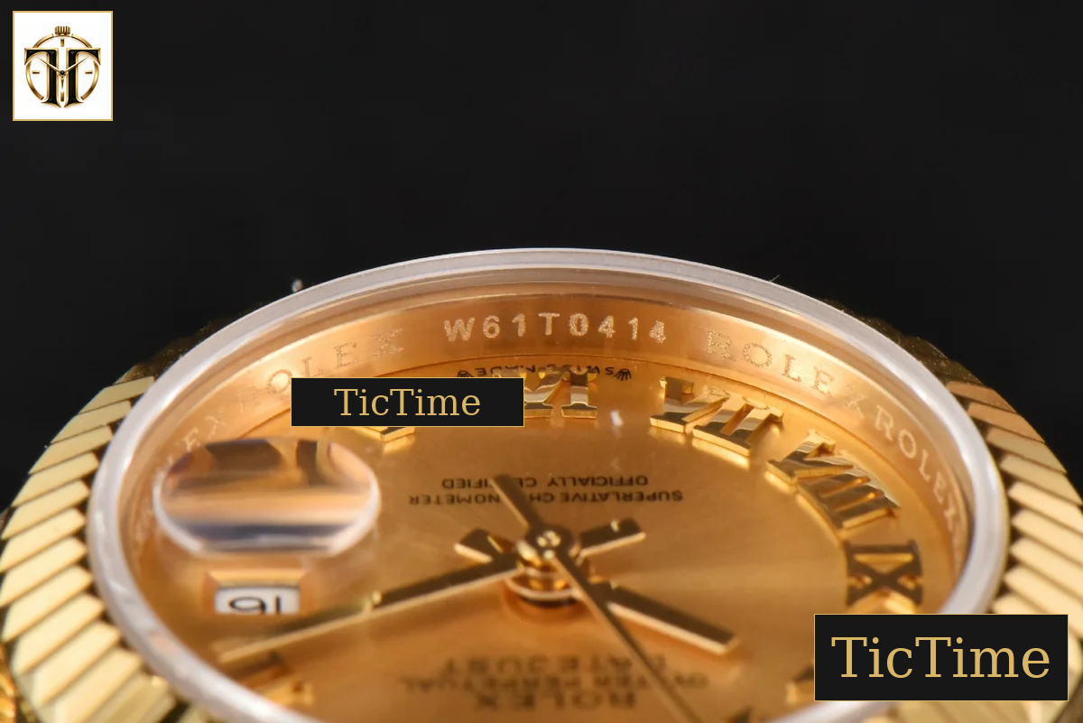 DateJust Ladies 28mm WF YG Gold Dial Roma Marker Jubilee Bracelet A2236 — foto 15