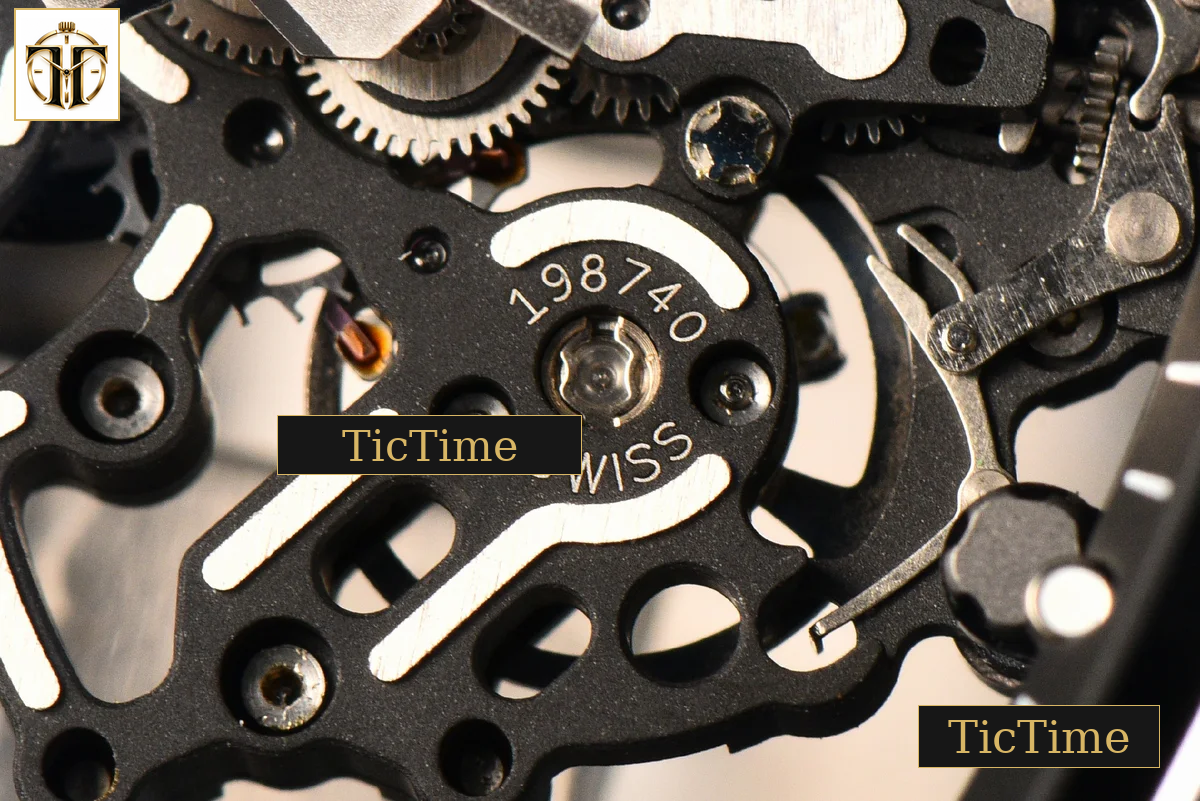 RM055 42.7mm ZF Ceramic Black Bezel Black Skeleton Dial Black Crown Black Rubber Strap RMUL2 — foto 10