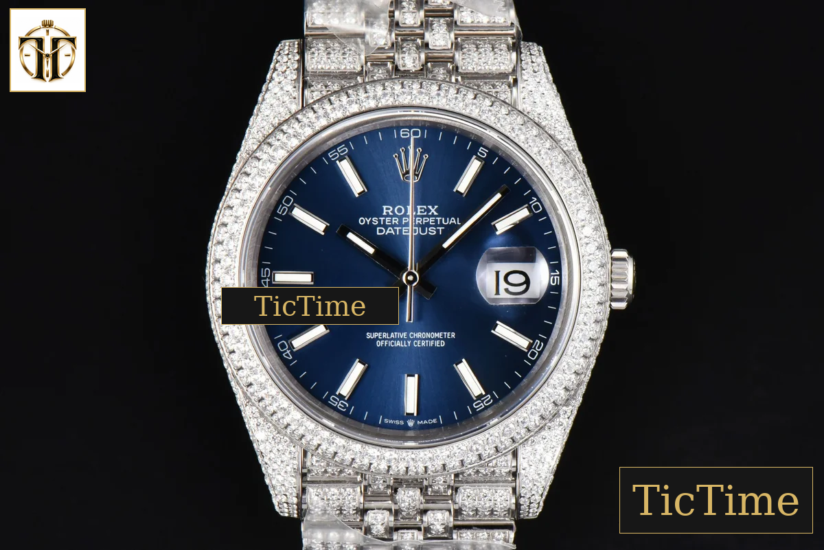 Datejust Full 41mm GMF Diamond Blue Dial Jubilee Bracelet A2824 — foto 2