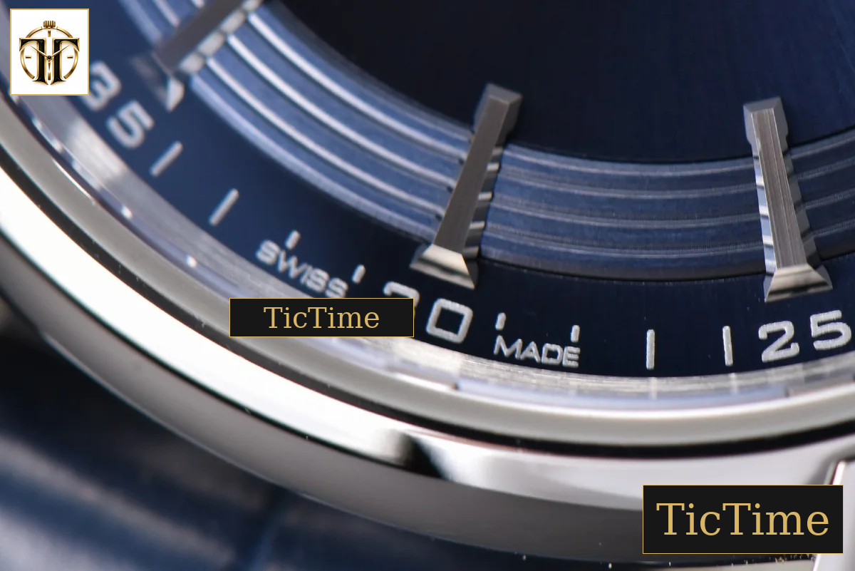 De Ville Hour Vision 41mm VSF Blue/Silver Dial Blue Croco Strap A8500 — foto 5