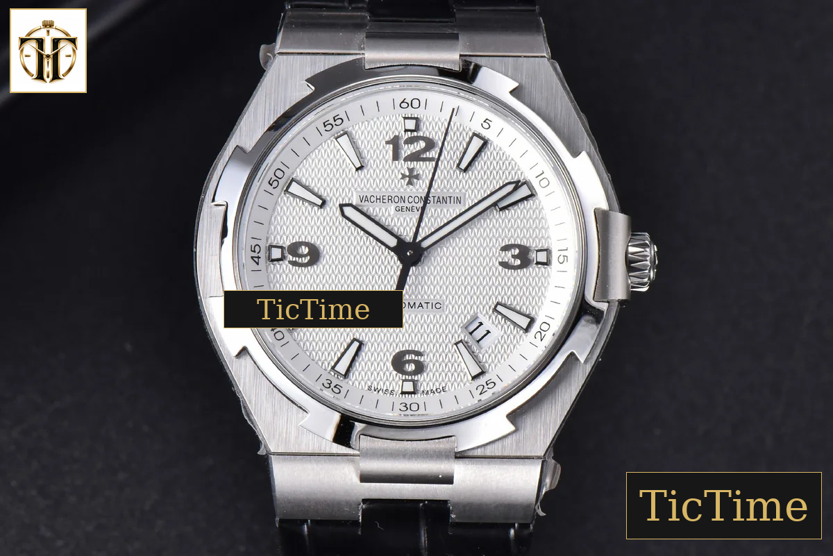 Overseas 47040 42mm MKF White Textured Dial Leather Strap 9015 — foto 2