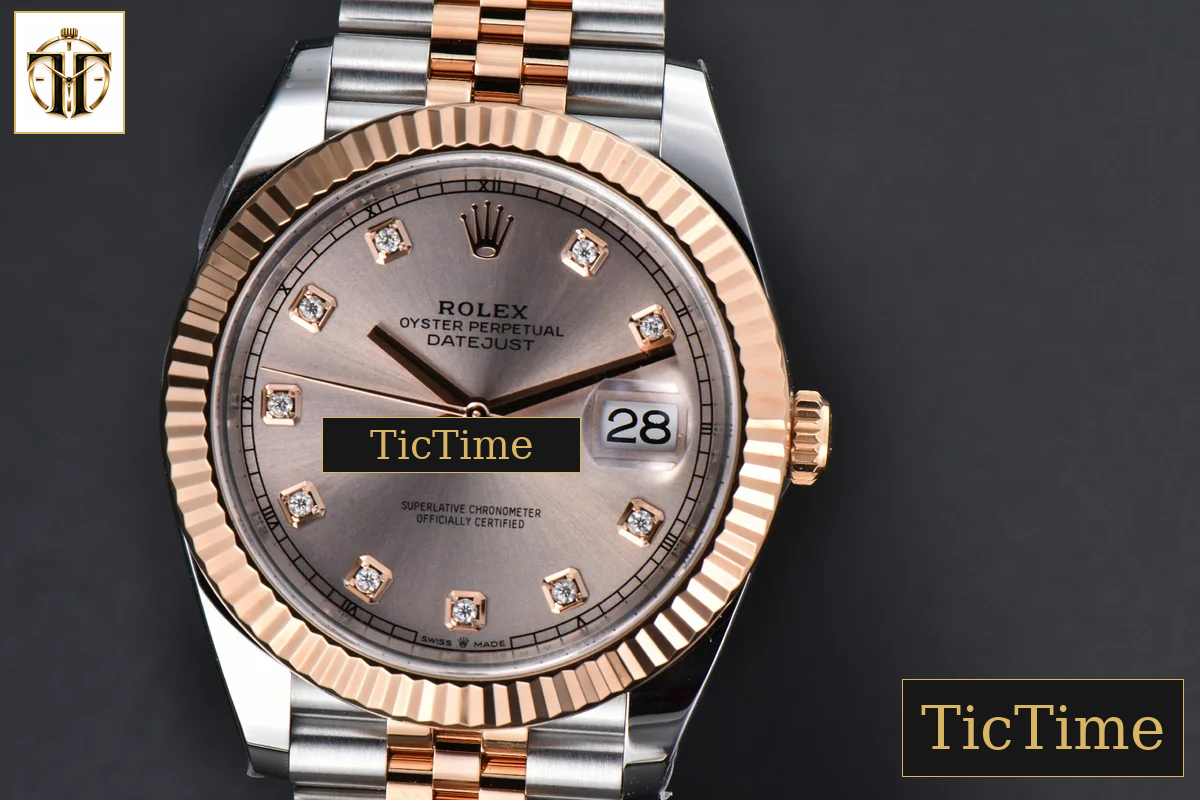 DateJust 126331 41mm Clean Factory RG/SS RG Dial Diamond Marker Jubilee Bracelet VR3235 — foto 9