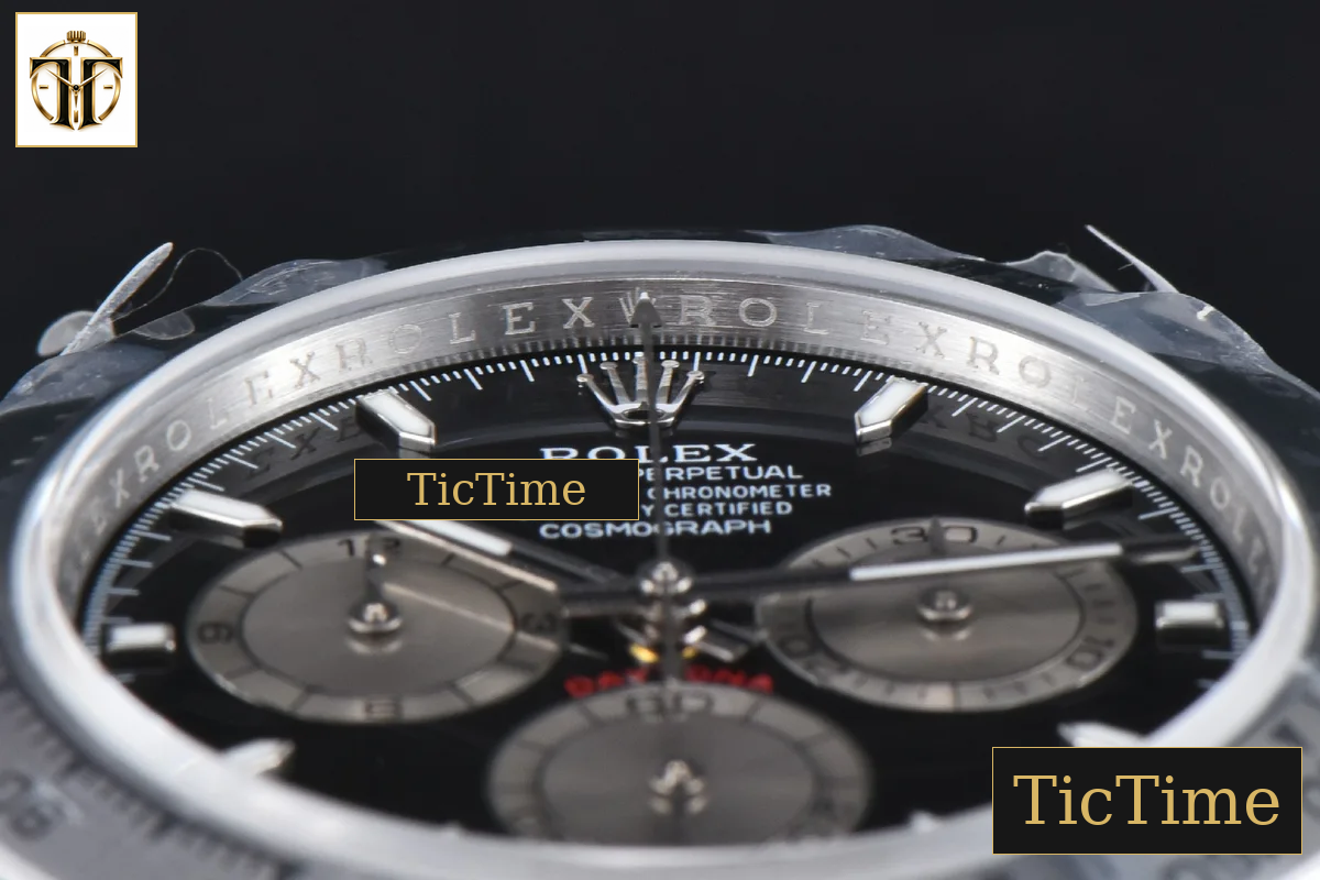 Daytona 904L 126509 40mm BPF SS Black Dial Silver Subdial SS Bracelet SH4131 — foto 14