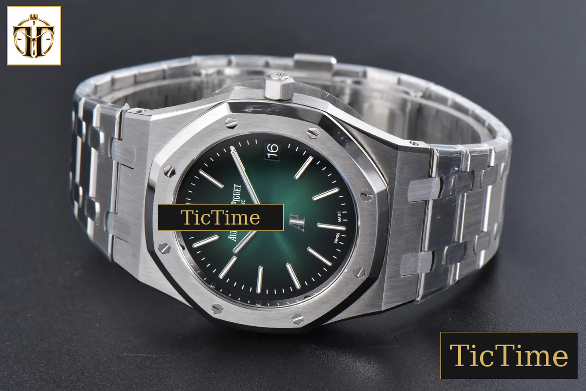 Royal Oak “50th Anniversary” 16202 39mm ZF Green Gradient Dial SS Bracelet A7121 — foto 14