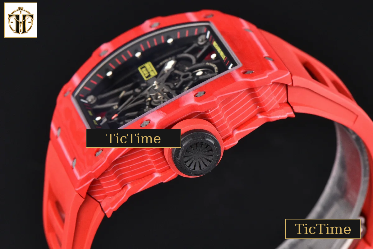 RM035-02 APSF Red NTPT Red Rubber Strap V2 (Free Sprung) RMAL1 — foto 13