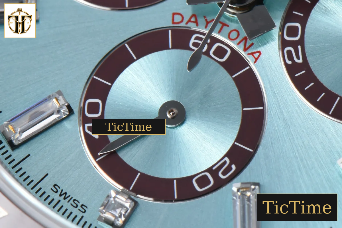Daytona 904L 126506 40mm BPF SS Black Bezel Ice Blue Dial Diamond Marker SS Bracelet SH4131 — foto 8