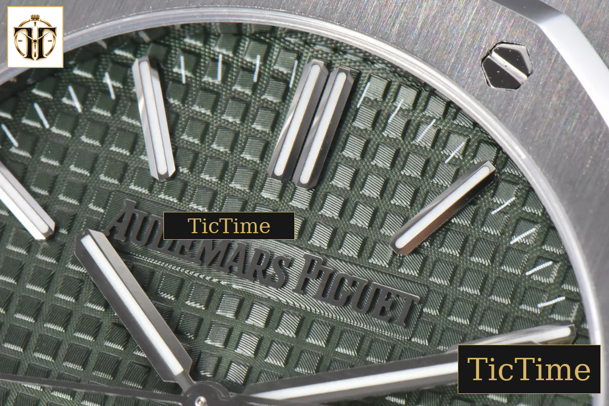 Royal Oak “50th Anniversary” 15510 41mm ORF SS Green Dial SS Bracelet SA4302 — foto 6