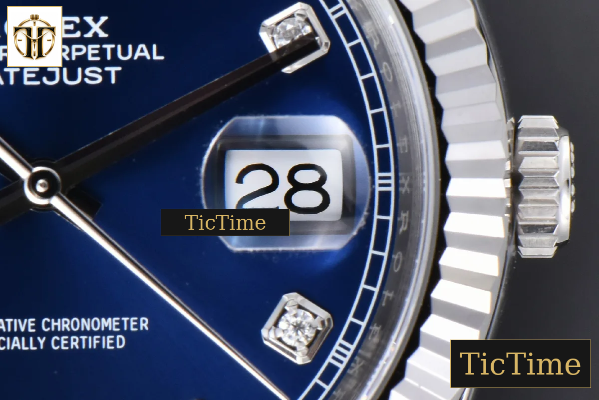 DateJust 904L 126334 41mm Clean Factory Blue Dial Diamond Marker Jubilee Bracelet VR3235 — foto 10