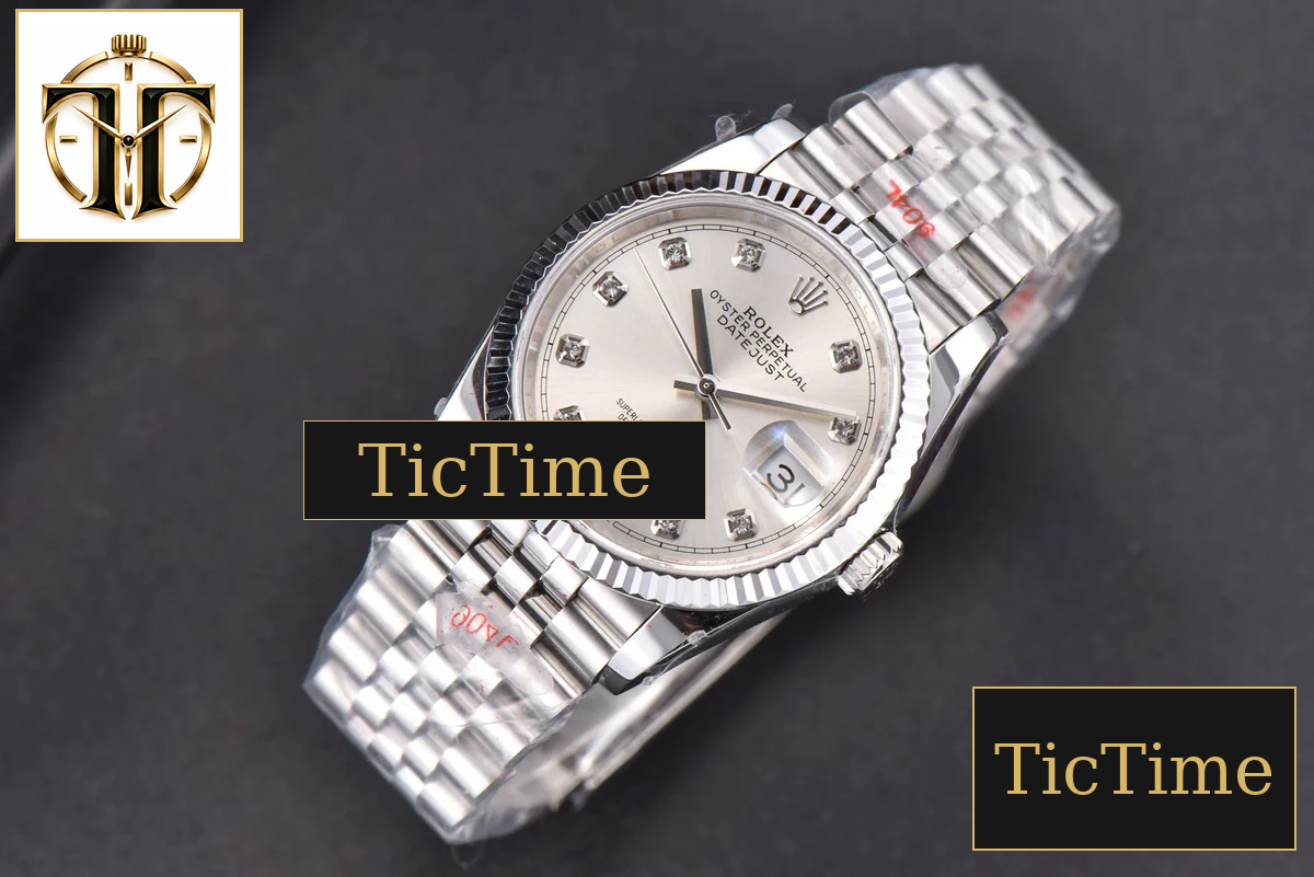 DateJust 36mm GMF SS Silver Dial Diamond Marker Jubilee Bracelet VR3235 — foto 4