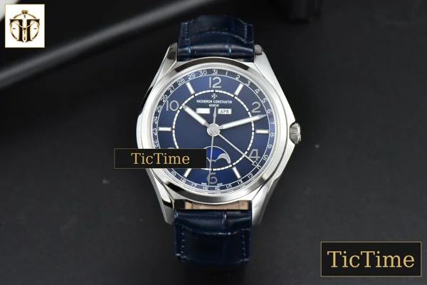 Foto frontal — Fiftysix Complete Calendar 40mm ZF SS Blue Dial Blue Leather Strap A2460