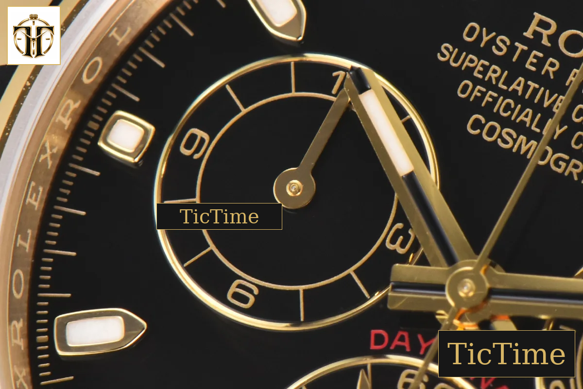 Daytona 116508 40mm Clean Factory YG 904L Black Dial YG Bracelet SA4130 — foto 7