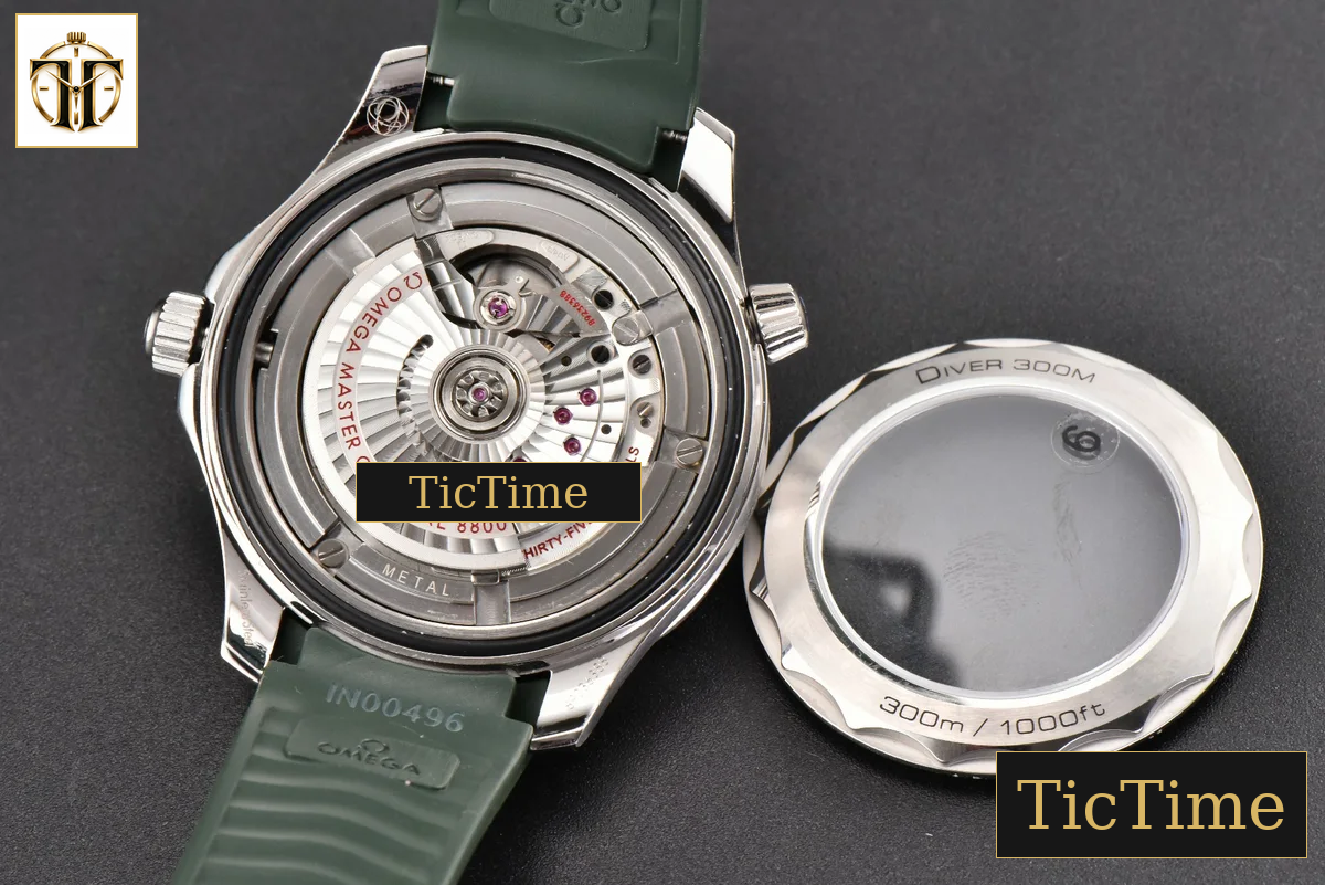 Seamaster Diver 300M 42mm VSF Green Ceramic Green Dial Green Rubber Strap VS8800 — foto 17