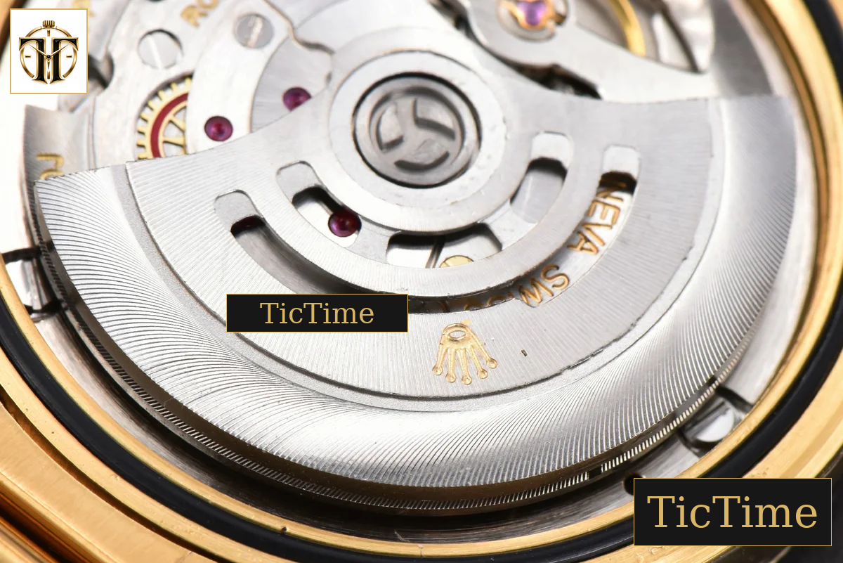 DayDate 40mm GMF YG Black Dial Diamond Marker President Bracelet A3235 — foto 21