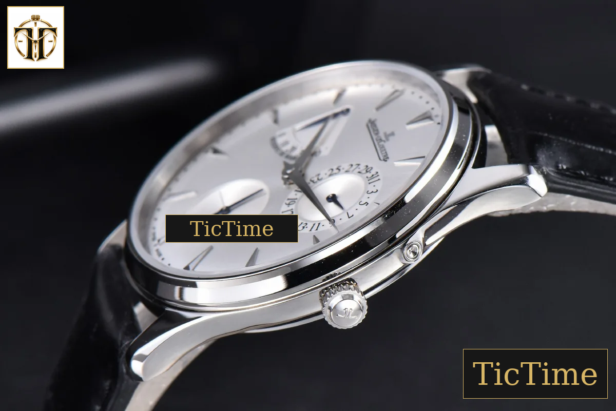 Master Ultra Thin Réserve de Marche 1378420 39mm ZF Silver Dial Black Leather Strap A938 — foto 9