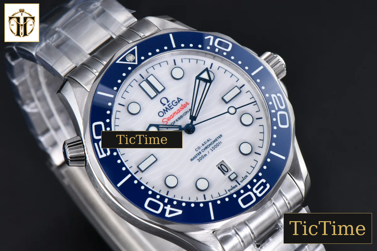 Seamaster Diver 300M 42mm VSF Blue Bezel White Dial SS Bracelet V4 A8808 — foto 11