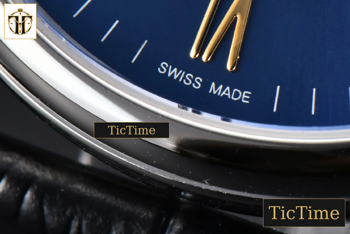 Portofino 40mm V7F Blue Dial YG Hands Black Leather Strap A2892 — foto 8