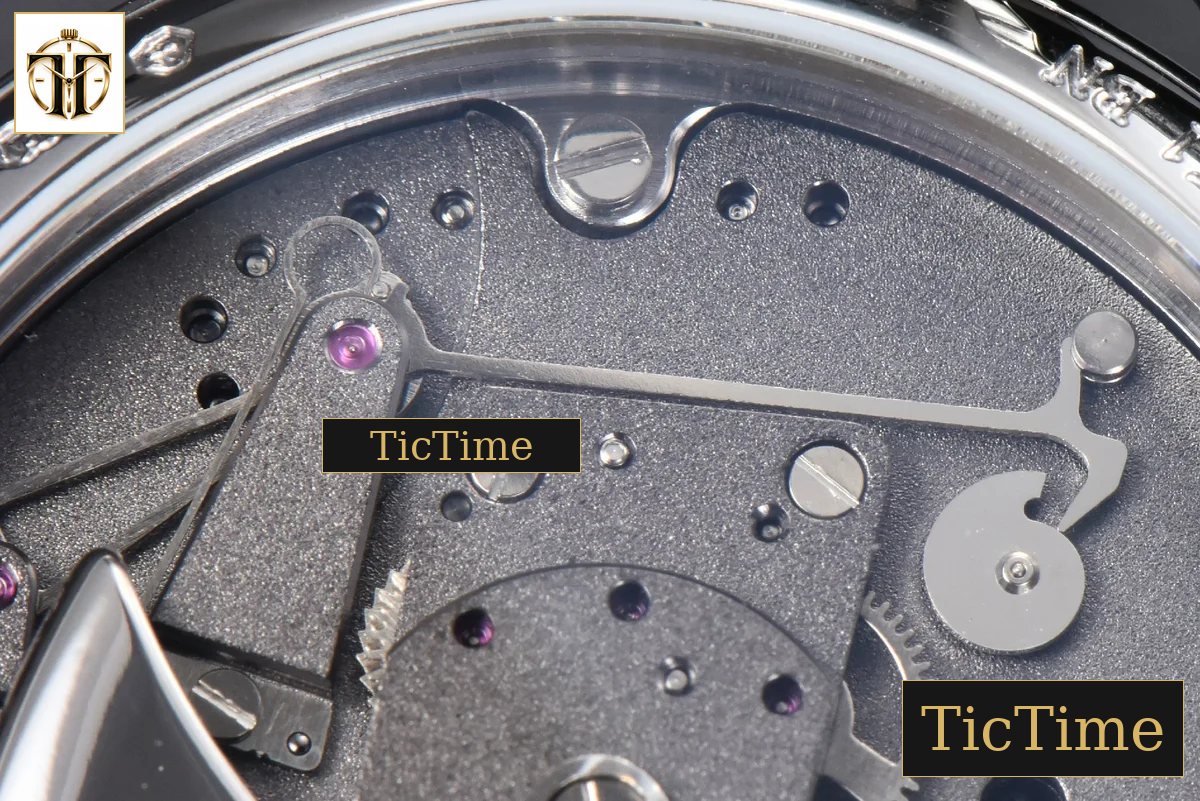 Tradition 7057BB 40mm ZF Gray Dial White Subdial Black Leather Strap A505 — foto 19