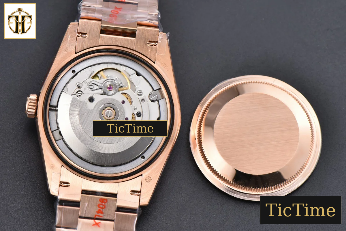 DayDate 36mm GMF RG Diamond Bezel White Dial Roman Marker President Bracelet (Tungsten) A2836 — foto 20