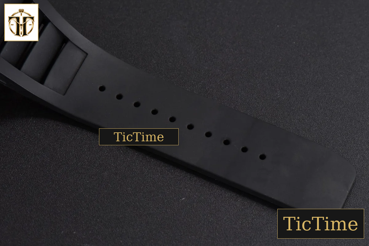 RM055 47.5mm BBRF Ceramic BBR Skeleton Dial Silver Hands Black Rubber Strap RMUL2 — foto 26