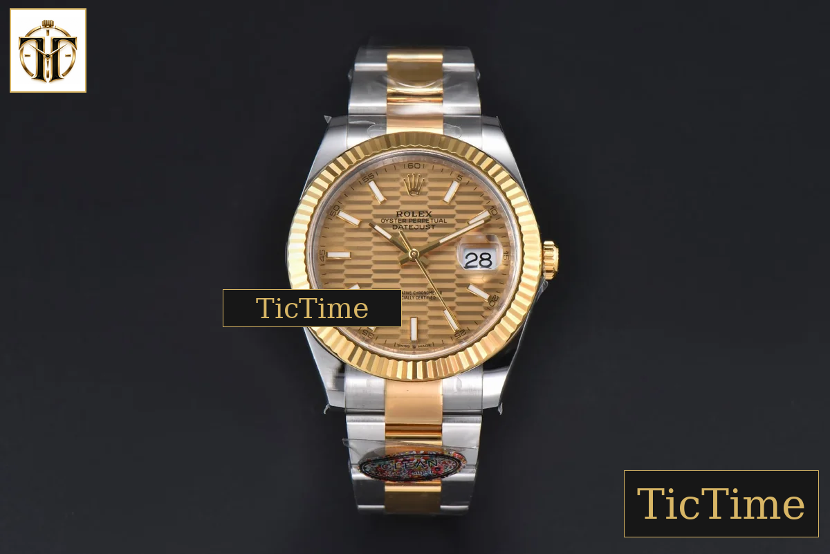 DateJust 126333 41mm Clean Factory YG/SS YG Motif Dial Oyster Bracelet VR3235 — foto 2