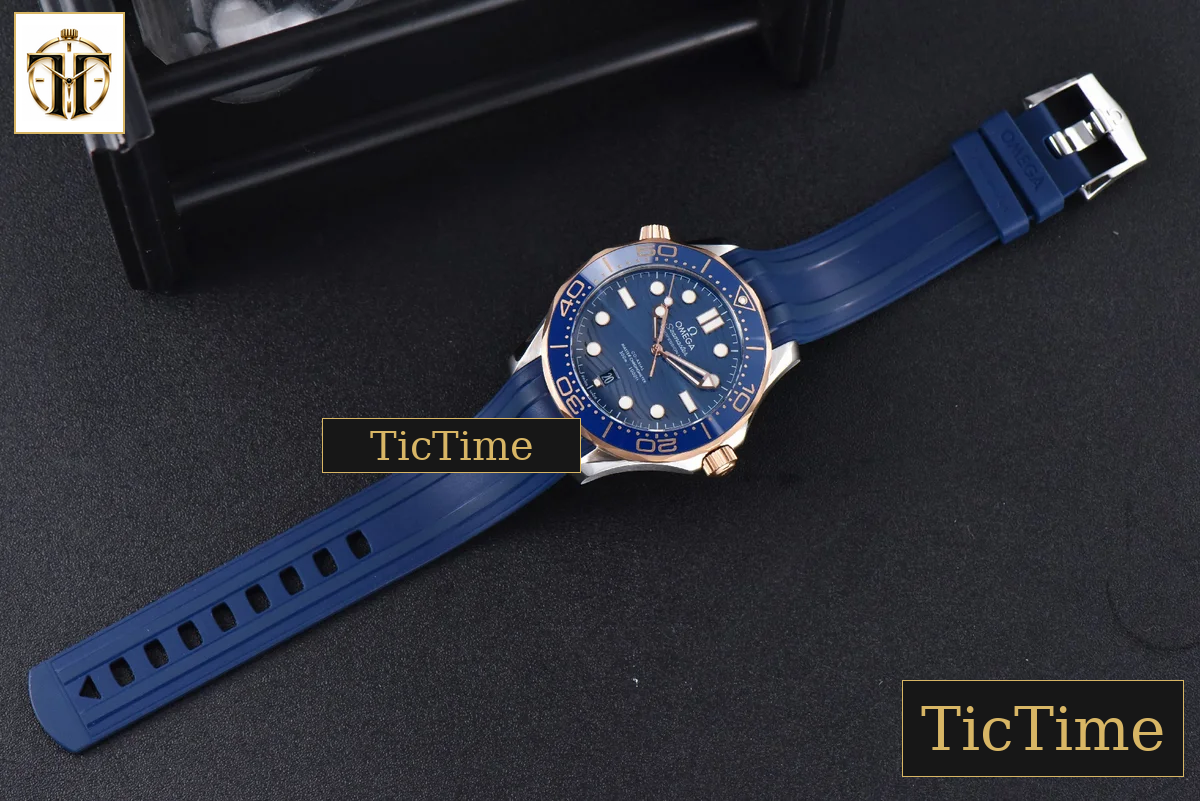 Seamaster Diver 42mm VSF RG/SS 300M Blue Dial Rubber Strap VS8800 — foto 26