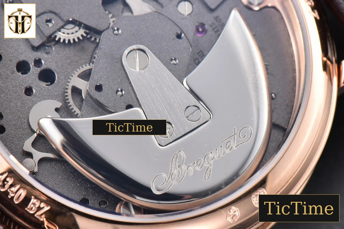 Tradition 7057BR 40mm ZF RG Gray Dial White Subdial Black Leather Strap A505 — foto 20