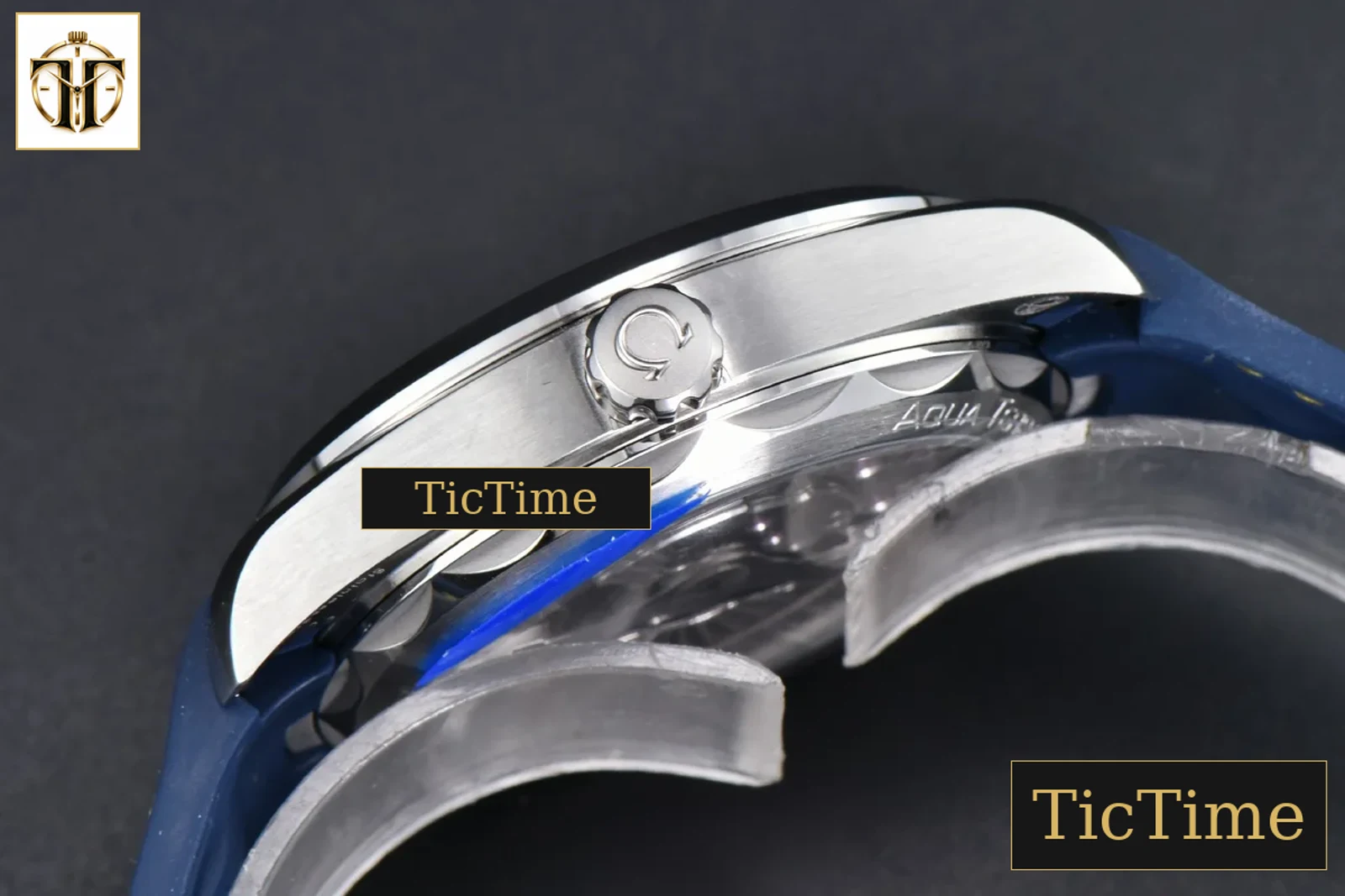 Aqua Terra 150M 41mm VSF SS Dark Blue Dial Yellow Hand Dark Blue Rubber Strap A8900 — foto 13