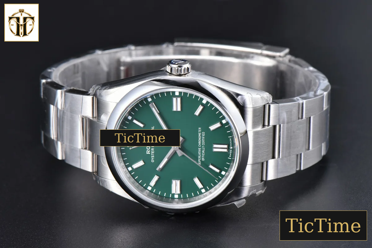 Oyster Perpetual 904L 126000 36mm VSF Green Dial Bracelet VS3230 — foto 14