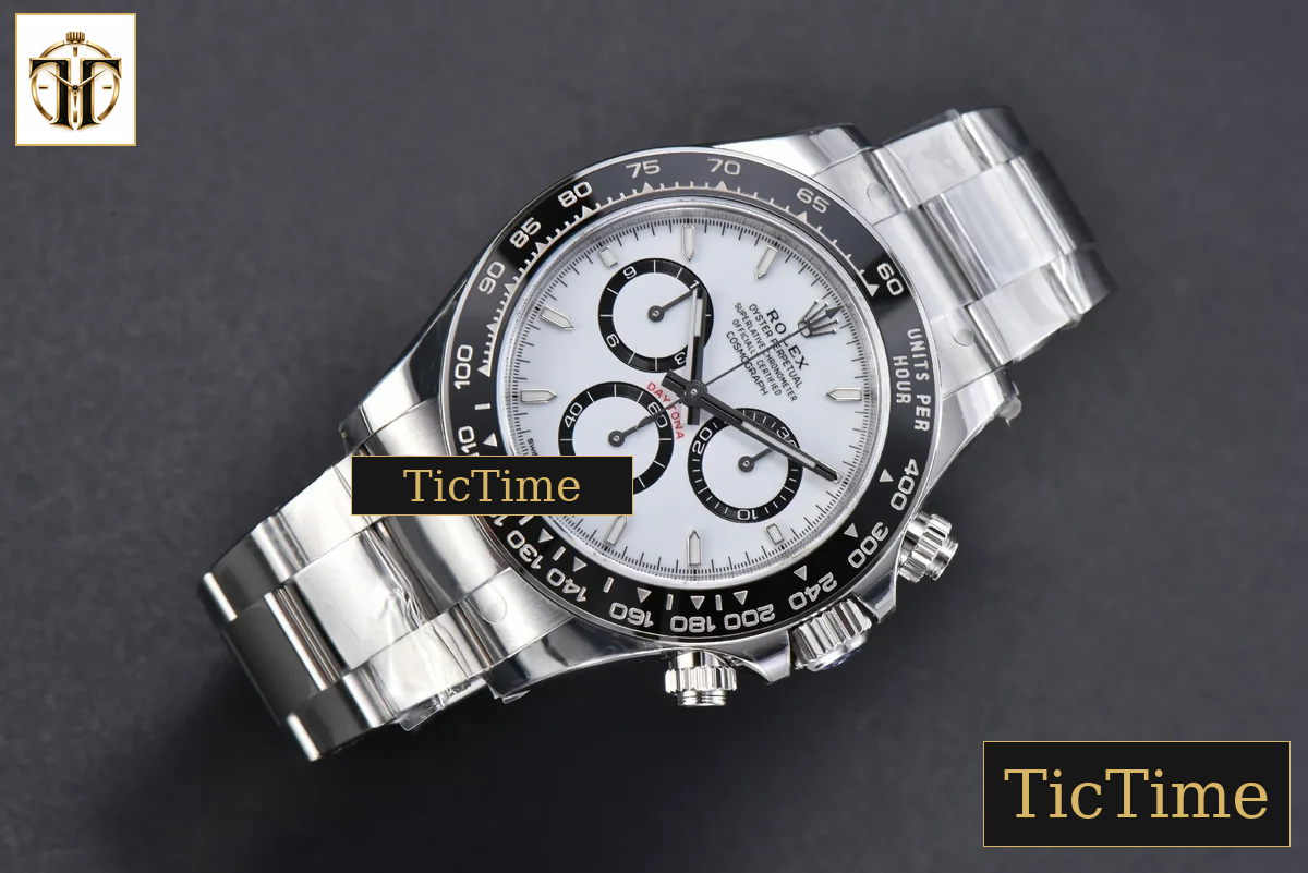 Daytona Panda 904L 126500 40mm VSF White Dial SS Braclet DD4131 — foto 4