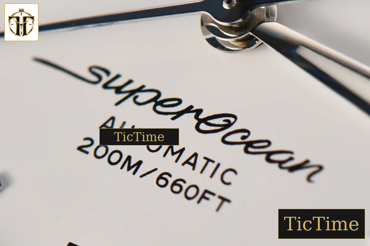 SuperOcean Heritage II 42mm GF White Dial Black Bezel SS bracelet A2824 — foto 7