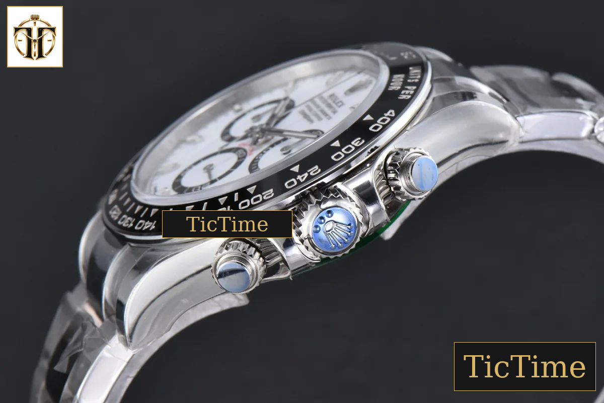 Daytona Panda 904L 126500 40mm VSF White Dial SS Braclet DD4131 — foto 12