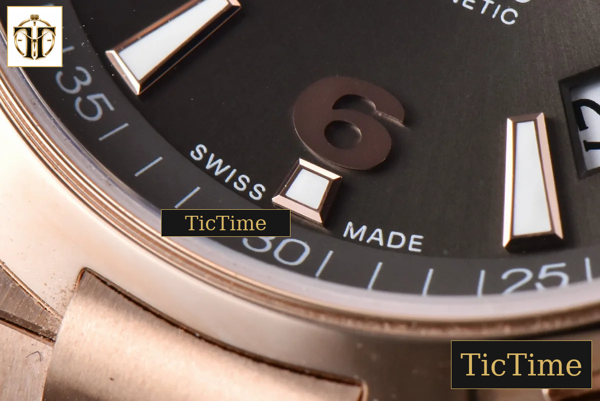 Overseas 47040 42mm MKF RG Brown Dial Leather Strap 9015 — foto 12