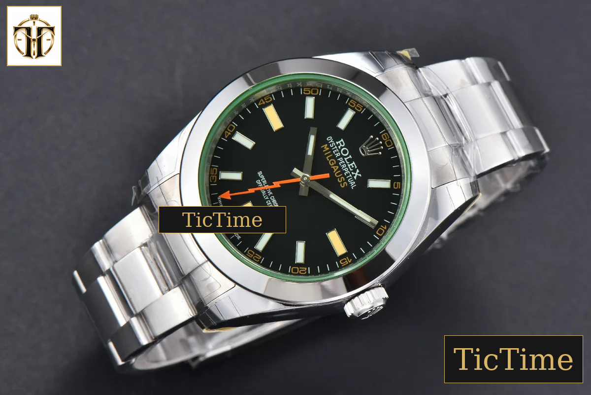 Milgauss GV 904L 116400 40mm GSF Black Dial SS Bracelet SA3131 — foto 4