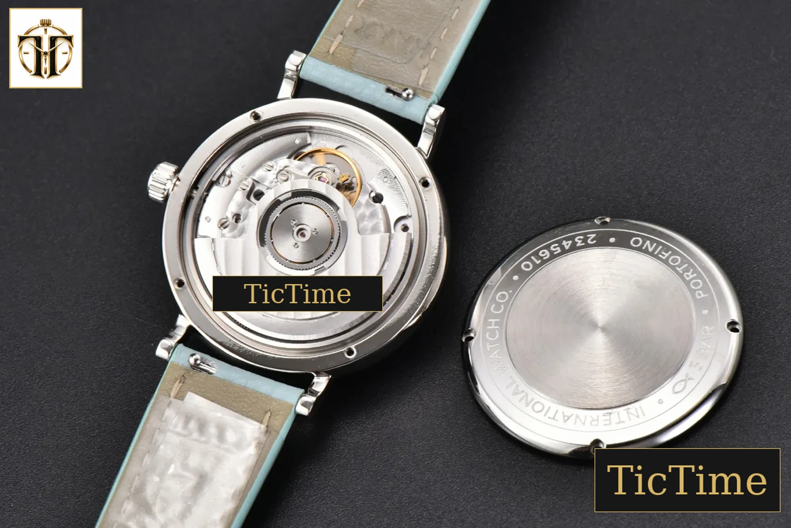 Portofino Automatic IW357416 34mm Ice Blue Dial Blue Leather Strap — foto 16
