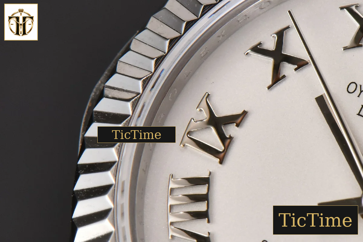 DateJust Ladies 904L 31mm WF White Dial Roma Marker Oyster Bracelet A2671 — foto 6
