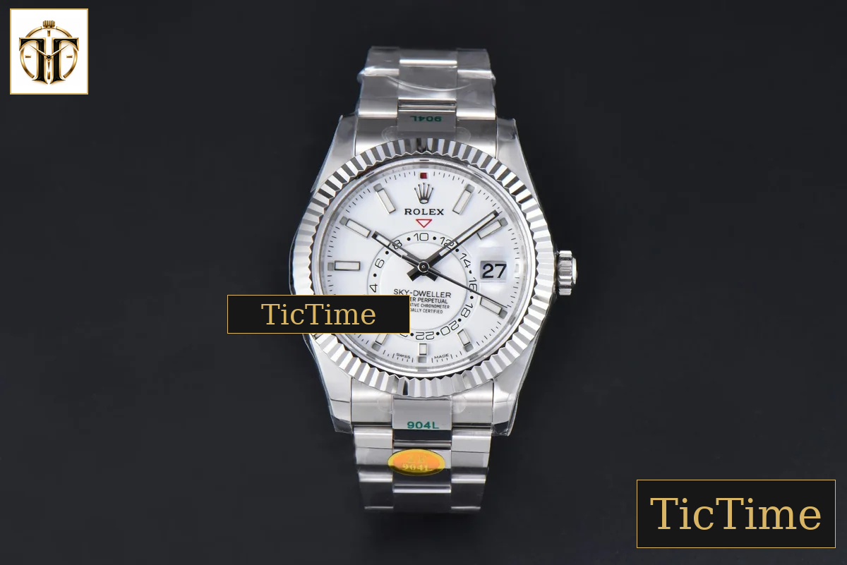 Sky-Dweller 904L 326934 42mm ZF White Dial SS Bracelet A2824 — foto 3
