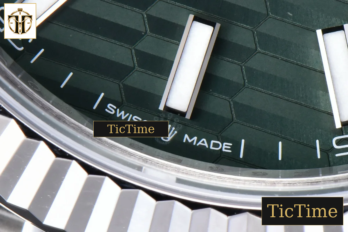 DateJust 904L 126334 41mm VSF Green Motif Dial Jubilee Bracelet VS3235 — foto 8
