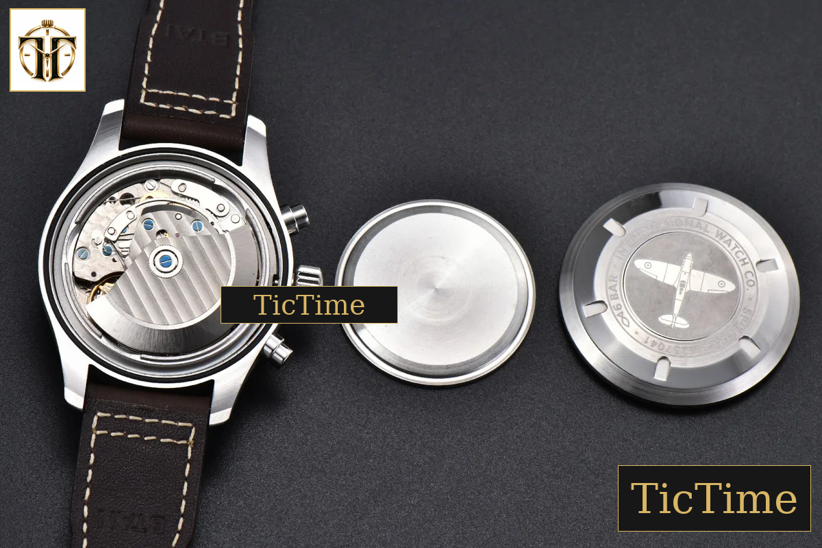Pilot Chrono IW387903 41mm ZF Black Dial Brown Leather Strap A7750 — foto 17